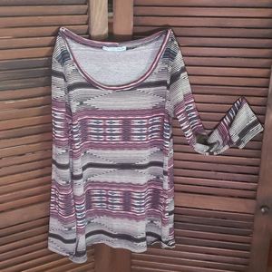 Maurices Ethnic Pattern Long Sleeve